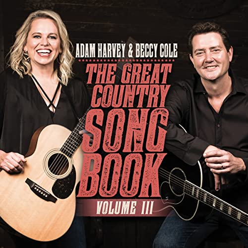 Adam Harvey, Beccy Cole, and a vintage microphone on album cover.