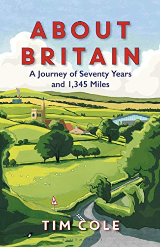 Book cover: “About Britain” with a painted landscape of rolling hills.