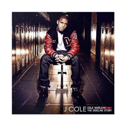 J. Cole album cover featuring the artist seated in a hallway.