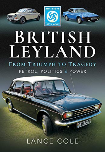 Book cover featuring vintage British Leyland cars and bold title text.