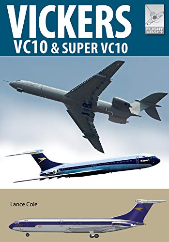 Book cover featuring three images of Vickers VC10 aircraft in flight and on tarmac.