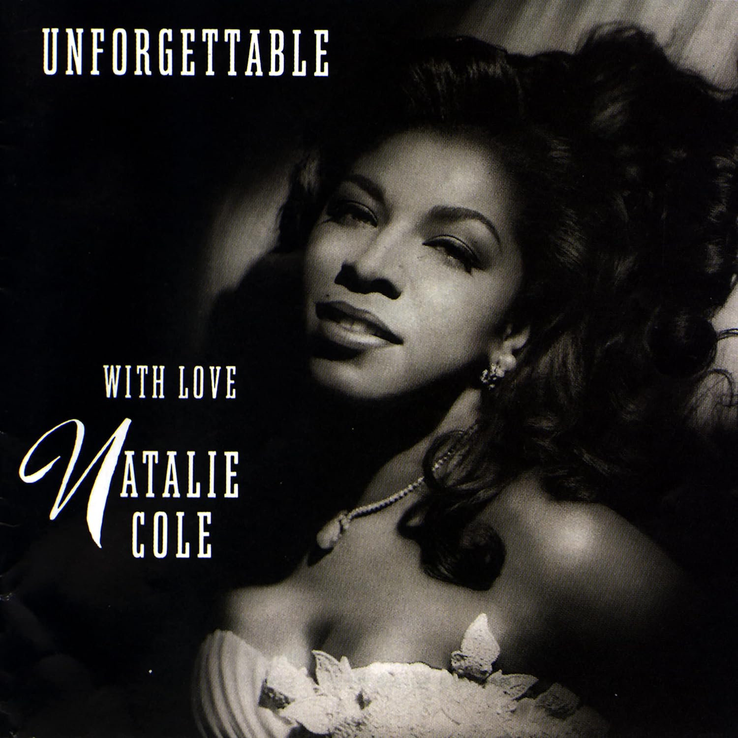 Black and white album cover featuring Natalie Cole in a portrait.