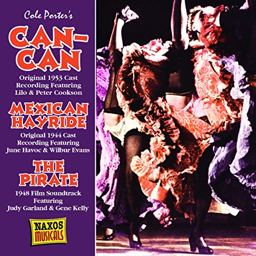 CD cover for Cole Porter musicals: Can-Can, Mexican Hayride, The Pirate.