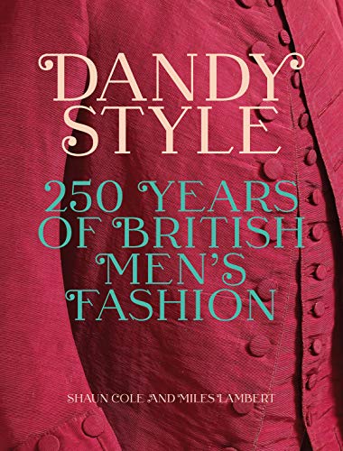 Book cover: “Dandy Style” with a red textured fabric background.