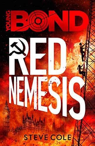 Book cover: "Young Bond: Red Nemesis" with a spy climbing a tower.