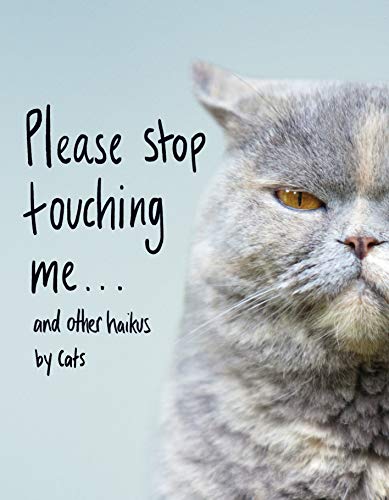 Book cover with a gray cat’s face and handwritten title text.