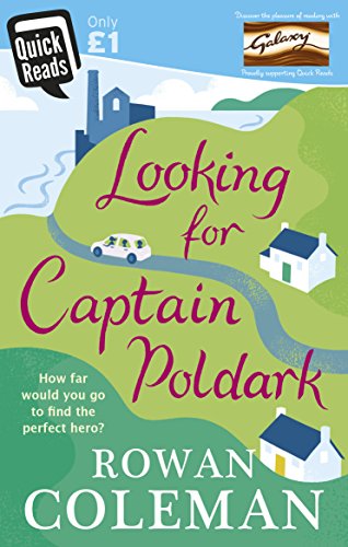Book cover: "Looking for Captain Poldark" with a coastal landscape.