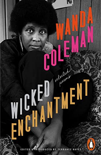 Book cover: "Wicked Enchantment" by Wanda Coleman, portrait of the author.