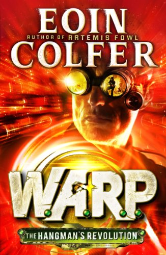 Book cover featuring a man wearing goggles against a bright red, swirling background.