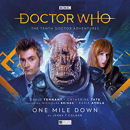Doctor Who cover featuring the Tenth Doctor, Rose Tyler, and an alien creature.