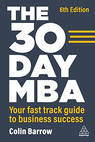 Book cover: “The 30 Day MBA” by Colin Barrow, 6th edition.