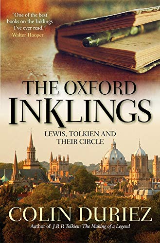 Book cover showing an open book, fountain pen, and the Oxford skyline at sunset.