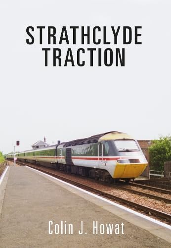Book cover: "Strathclyde Traction" featuring a green and white train at a station.