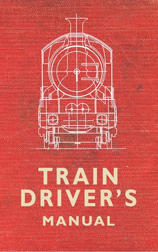 Red book cover with white train illustration and title "Train Driver's Manual".