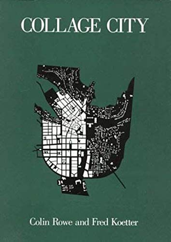 Book cover: "Collage City" with a fragmented city map illustration.