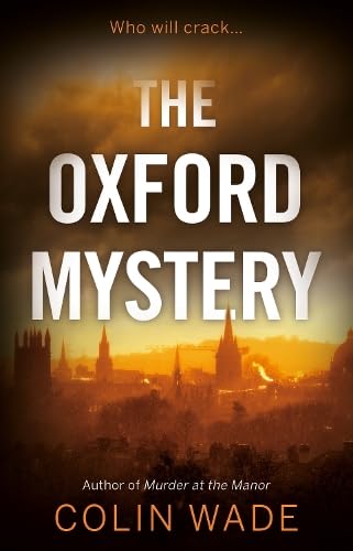 Book cover: "The Oxford Mystery" with a university skyline background.