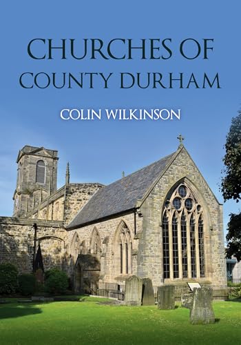 Book cover featuring a stone church with a tower and graveyard.