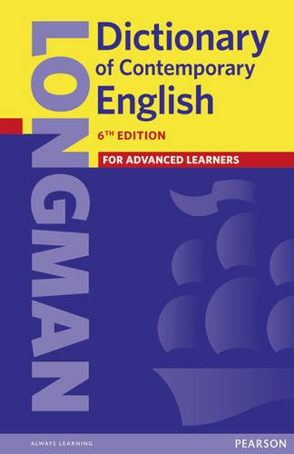 Cover of the Longman Dictionary of Contemporary English, 6th Edition, with a blue ship.