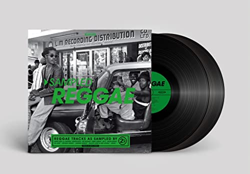 Reggae vinyl record with cover art depicting people around a classic car.