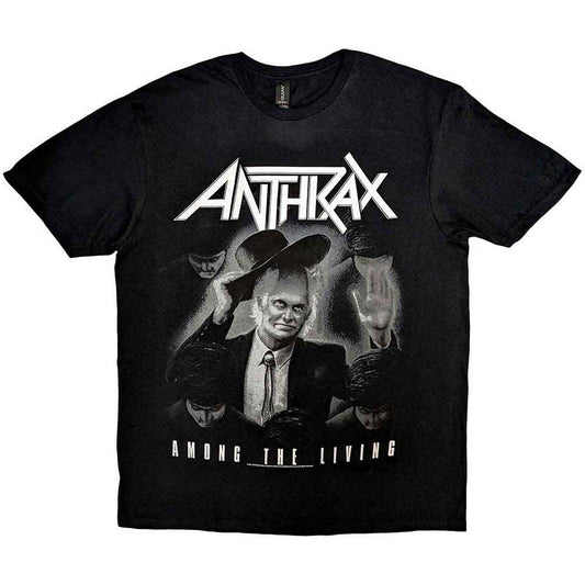 Black Anthrax t-shirt with album art from "Among The Living".