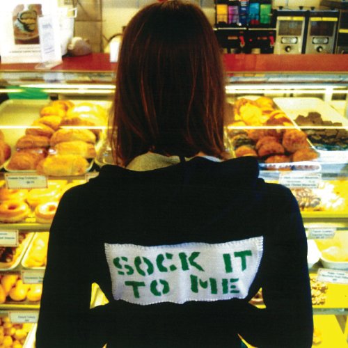 CD cover: person’s back with “Sock It To Me” text over a bakery.