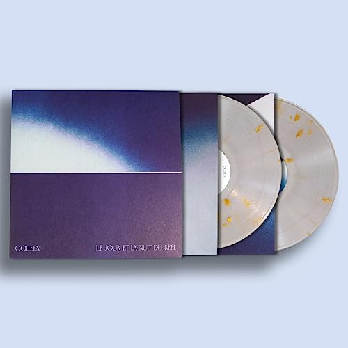 Colleen album “Le Jour Et La Nuit Du Reel” on clear vinyl with gold flecks.