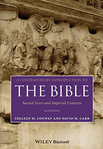 Book cover with ancient Roman relief sculpture and title “The Bible.”