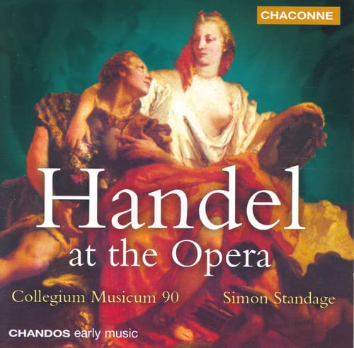 CD cover: Baroque painting of two women, text “Handel at the Opera.”