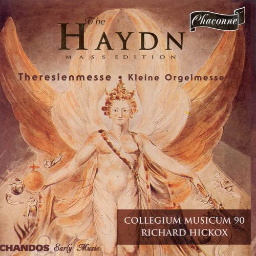CD cover: angelic figure with golden wings, "Haydn Mass Edition" text.