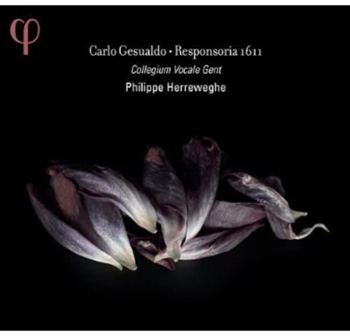 CD cover for Gesualdo’s Responsoria 1611, featuring dark floral imagery.