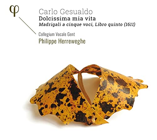 CD cover for Carlo Gesualdo’s “Dolcissima Mia Vita” with folded paper art.