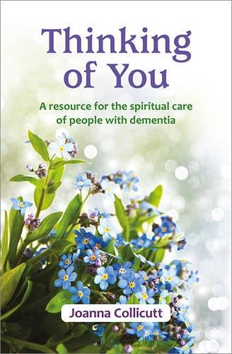 Book cover with blue forget-me-nots and title "Thinking of You".