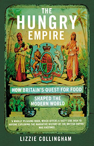 Book cover: "The Hungry Empire" with vintage illustration and coat of arms.