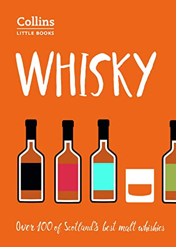 Orange book cover with “Whisky” title and illustrated whisky bottles.