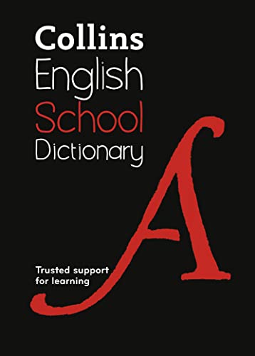 Black dictionary cover with white text and a large red letter "A".