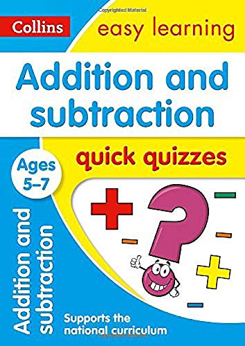 Colorful workbook cover for ages 5-7, featuring math symbols and a question mark.