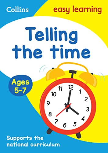 Book cover with a red clock showing 1:30, for ages 5-7.