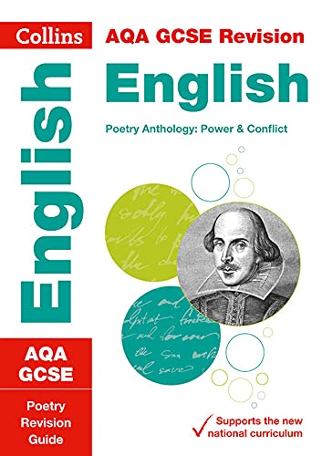 Book cover for Collins AQA GCSE English Poetry Anthology: Power & Conflict revision guide.