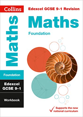 Collins Edexcel GCSE Maths Foundation workbook cover with spiral graphic.