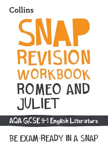 Collins "Romeo and Juliet" revision workbook cover, orange and black text.