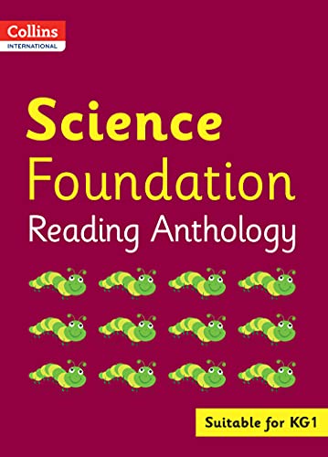 Book cover: "Science Foundation Reading Anthology" with caterpillar illustrations.