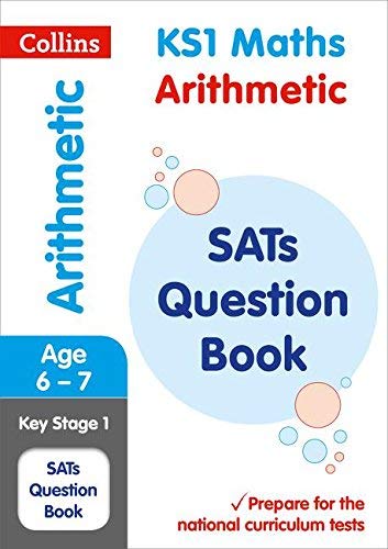 Collins KS1 Maths Arithmetic SATS Question Book, age 6-7, blue cover.