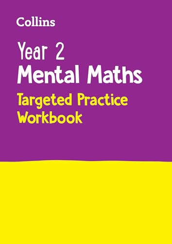 Purple and yellow workbook cover with "Year 2 Mental Maths" text.