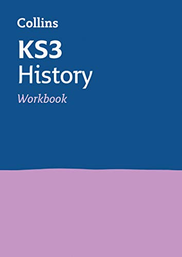 Collins KS3 History Workbook cover, blue and purple design.