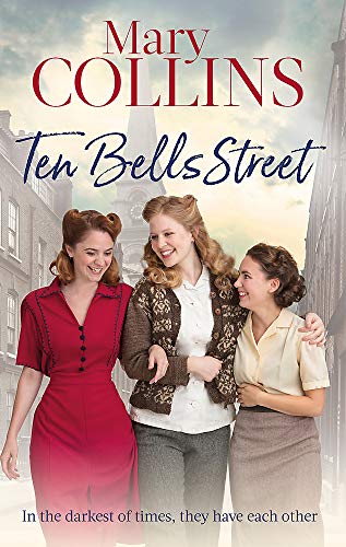 Book cover featuring three smiling women in vintage clothing, London backdrop.