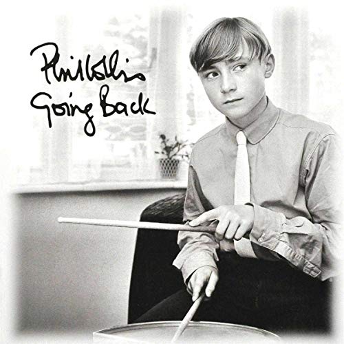 Black and white album cover featuring Phil Collins as a young drummer.