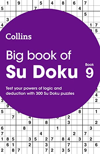 Purple Su Doku puzzle book cover with grid and white text.
