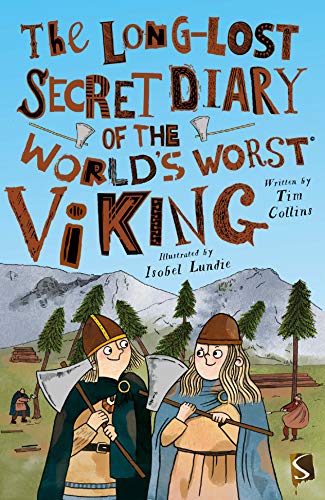 Book cover featuring two cartoon Vikings holding axes in a mountainous landscape.