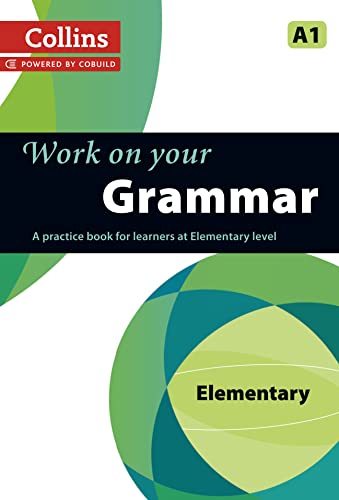 Collins “Work on your Grammar” A1 level practice book cover.