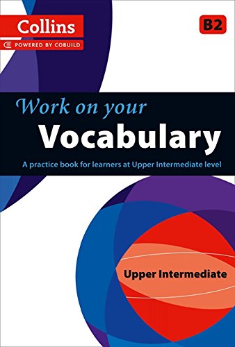 Collins "Work on your Vocabulary" B2 level practice book cover.
